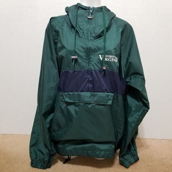 UVA jacket XL University Of Virginia Cavaliers 1/4 quarter zip pullover VINTAGE - Picture 1 of 15